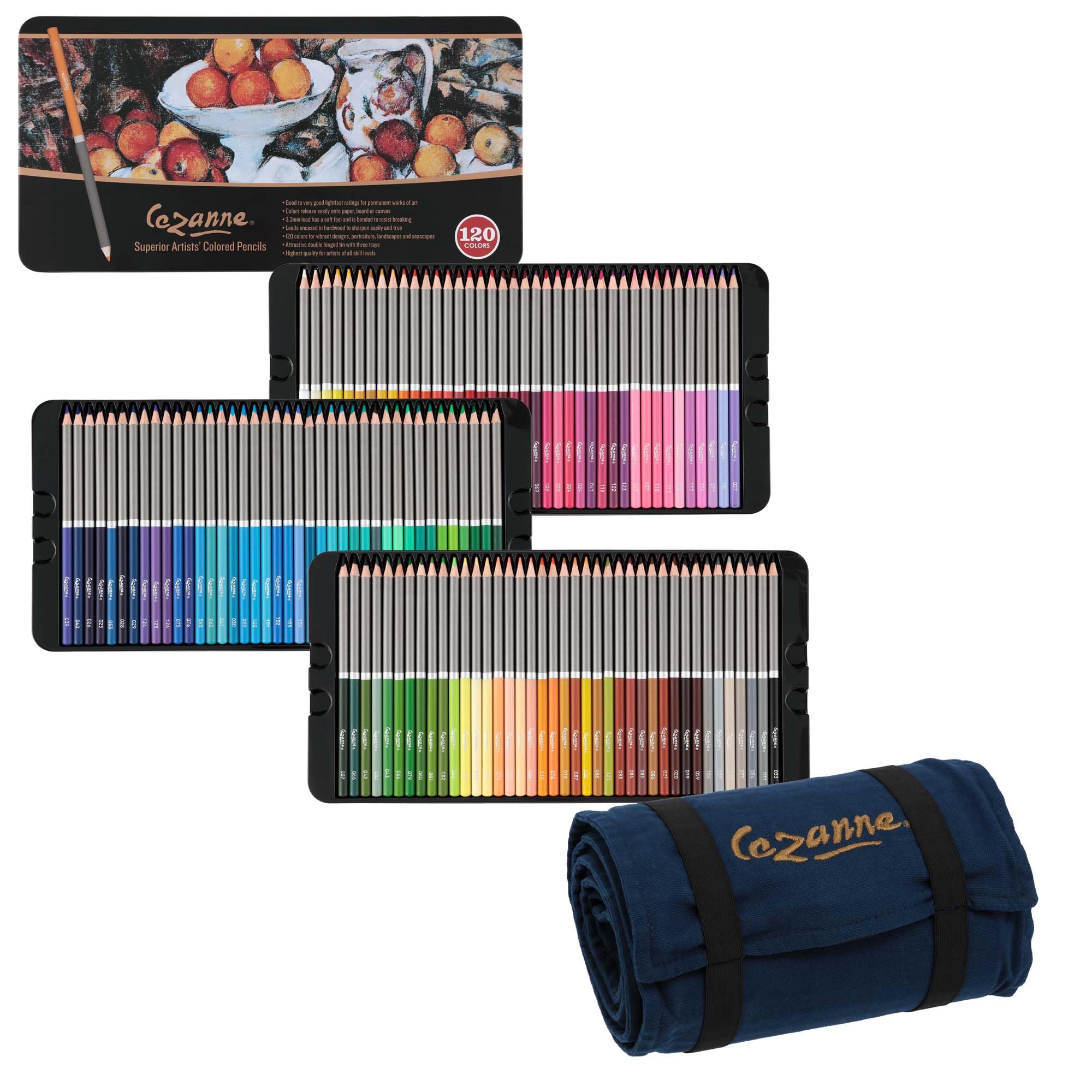 Amazon.com: Cezanne Set of 120 Professional Colored Pencils with
