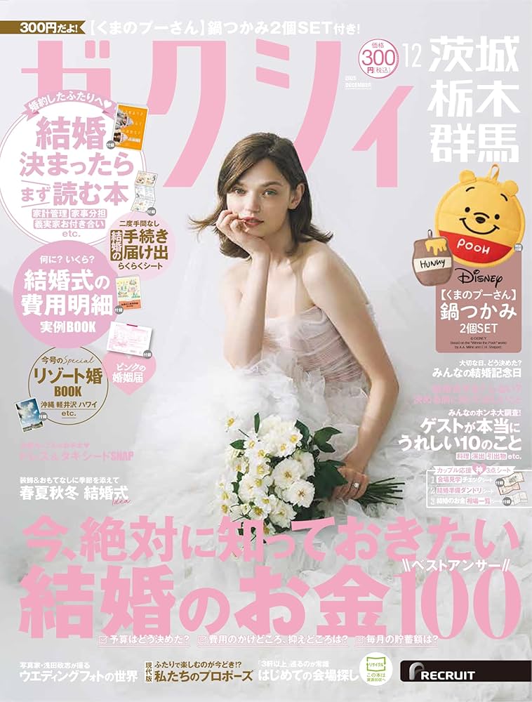 ゼクシィ茨城栃木群馬 2025年 12月号 特別付録 【くまのプーさん】 鍋