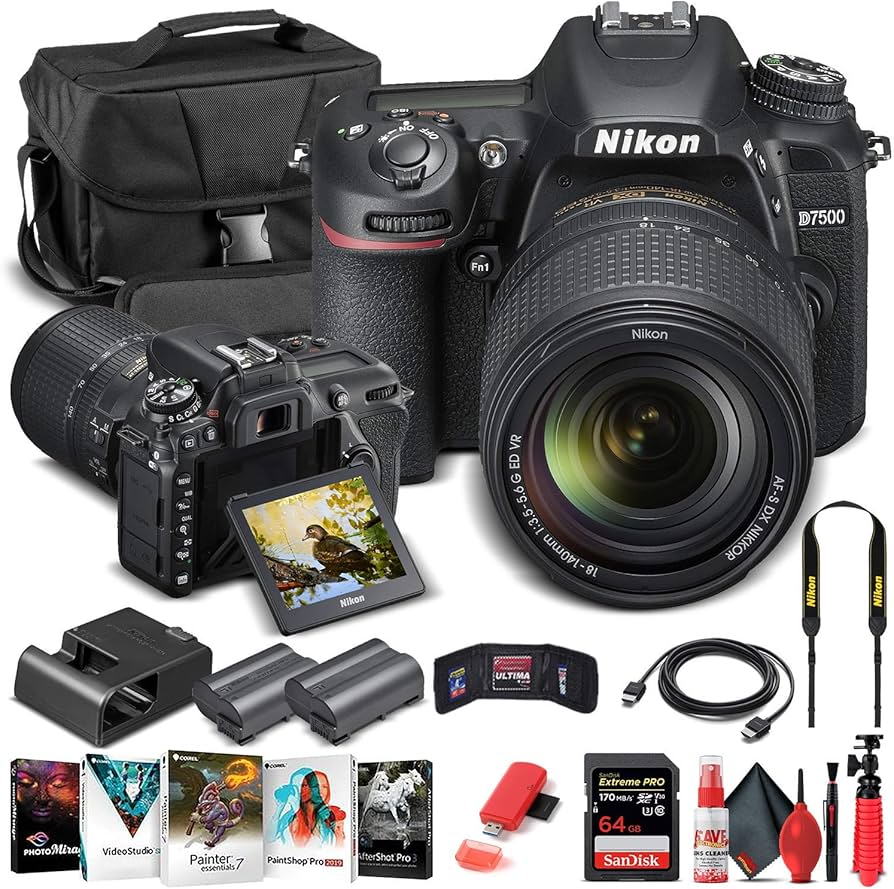 Amazon.com : Nikon D7500 DSLR Camera with 18-140mm Lens (1582) +