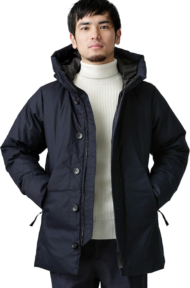 Amazon | [ナノ・ユニバース] 河田フェザー コーティングロングダウン