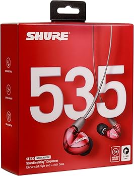 Amazon.co.jp: SHURE シュア SE535LTD-A イヤホン 有線 レッド 高遮音