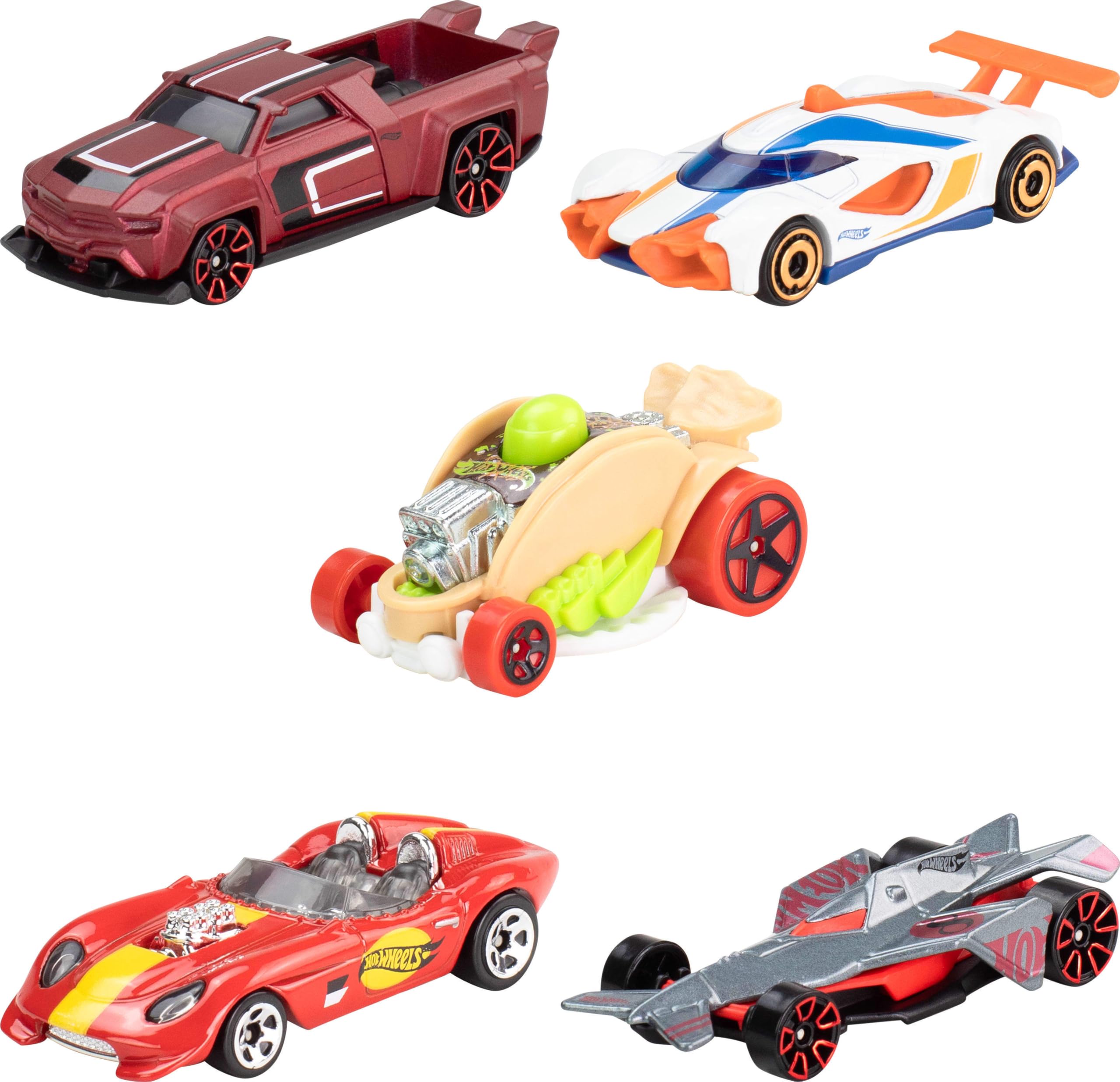 Amazon.com: Hot Wheels 5-Pack, 1:64 Scale, Modern & Vintage Models
