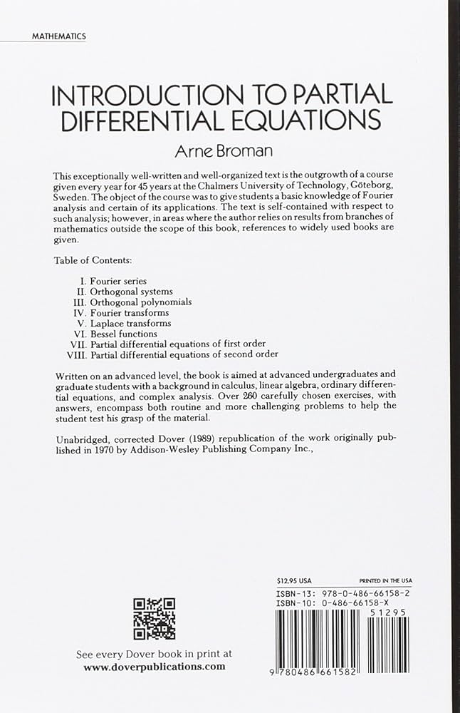 Introduction to Partial Differential Equations: From Fourier