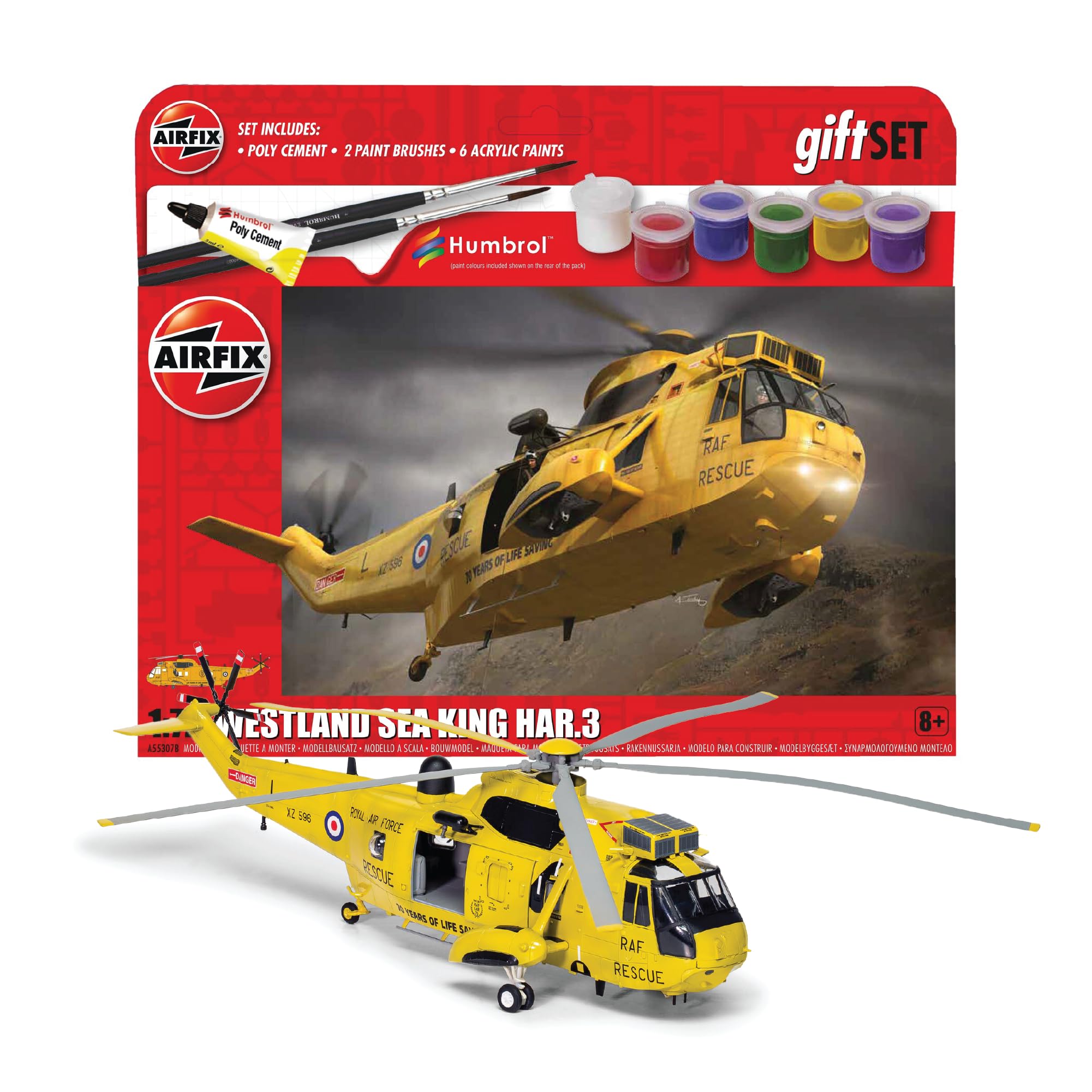 Amazon.com: Airfix Starter Gift Set Westland Sea King HAR.3 1:72