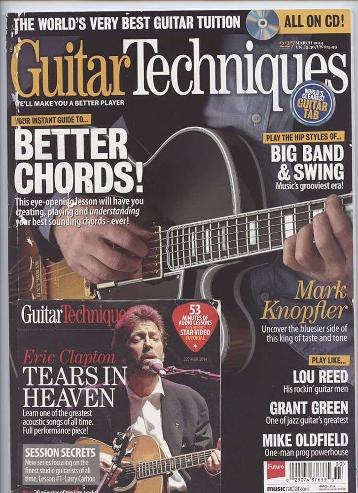 GUITAR TECHNIQUES MAGAZINE + FREE CD UK #227 MARCH 2014.: GUITAR