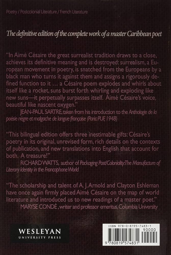 The Complete Poetry of Aimé Césaire: Bilingual Edition (Wesleyan