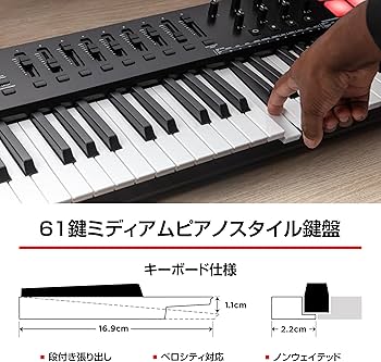 Amazon.co.jp: M-Audio USB MIDIキーボードコントローラー 61鍵