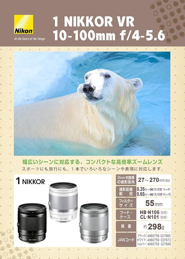 Amazon.co.jp: Nikon 高倍率ズームレンズ 1 NIKKOR VR 10-100mm f/4