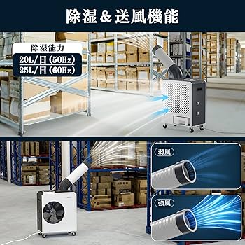 Amazon | Wiytamo 1.7KW スポットクーラー 業務用 強力冷却｜冷房