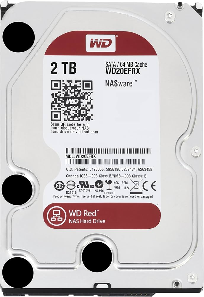 Amazon | WD HDD 内蔵ハードディスク 3.5インチ 2TB WD Red NAS用