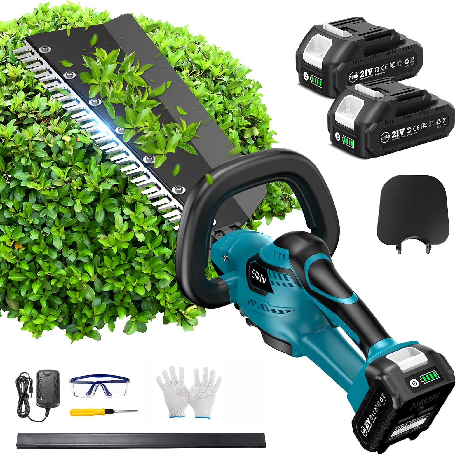 Amazon | 【2025新型】Elikliv ヘッジトリマー 充電式 電動 剪定