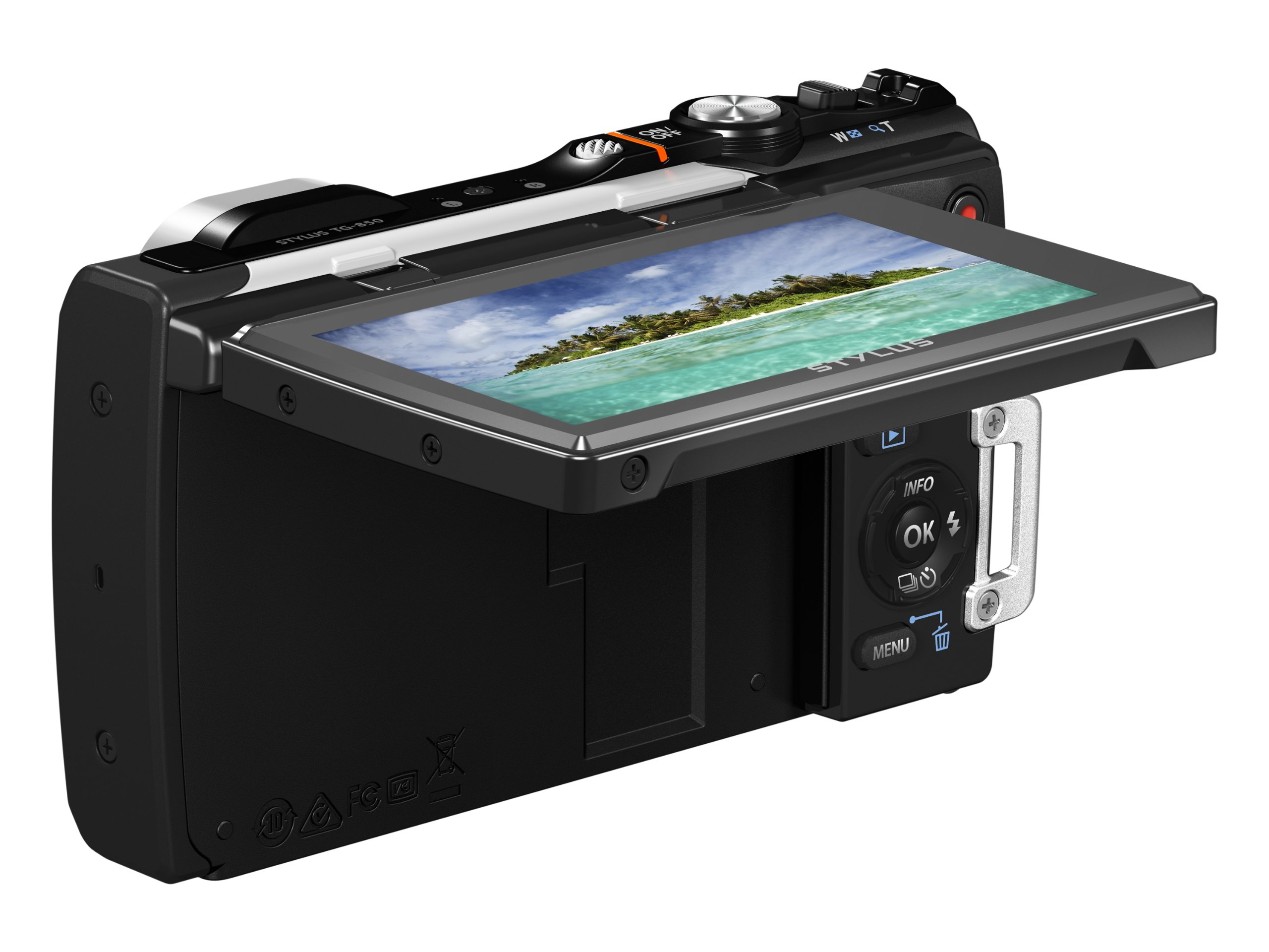 Amazon.com : Olympus Stylus TG-850 IHS 16 MP Digital Camera (White