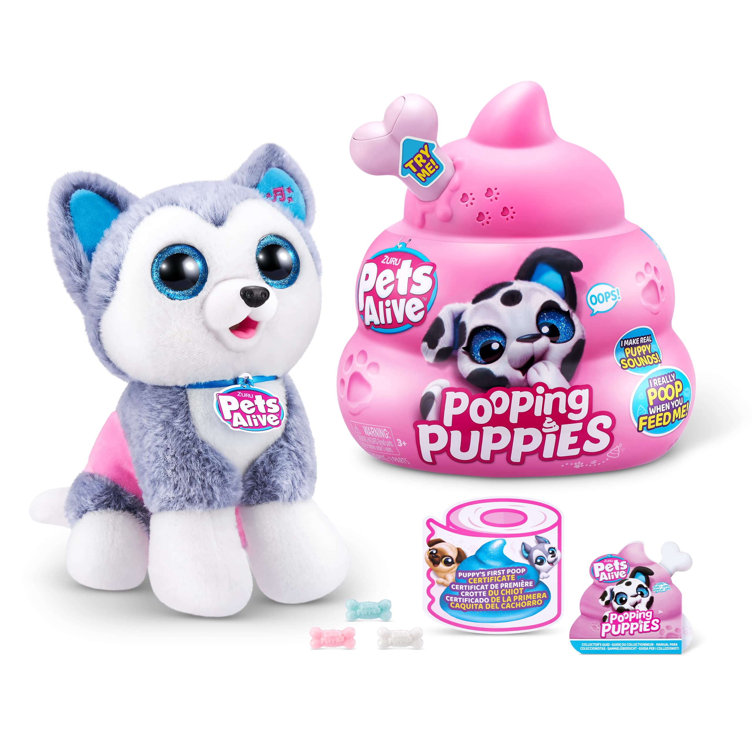 Amazon.co.jp: ZURU Surprise Puppy Plush Pets Alive Pooping Puppies
