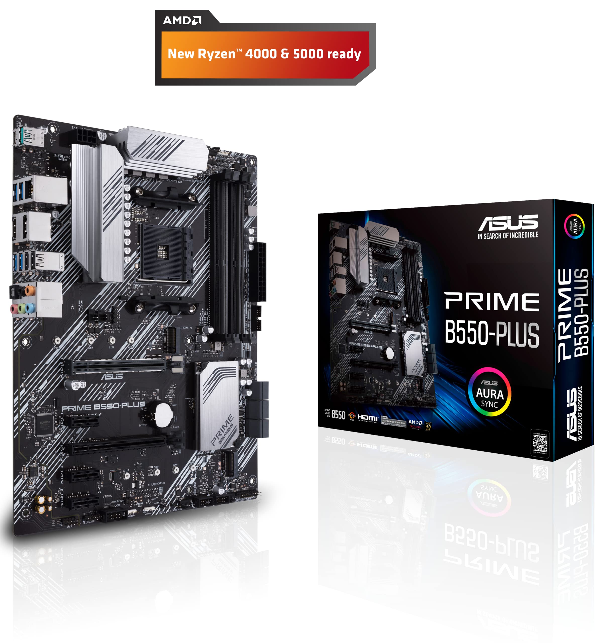 Amazon.com: ASUS Prime B550-PLUS AMD AM4 Zen 3 Ryzen 5000 & 3rd