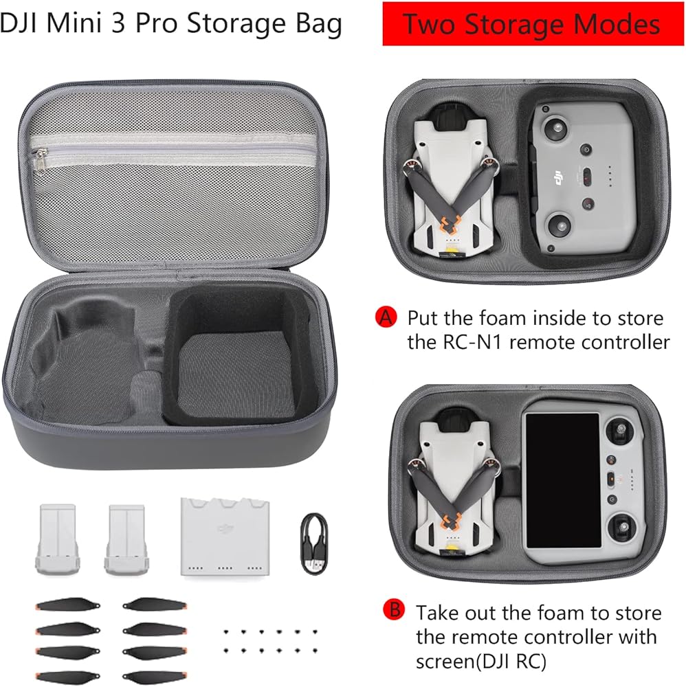 Amazon.com: Flyekist Storage Bag for Mini 3 Pro Drone Case Hard