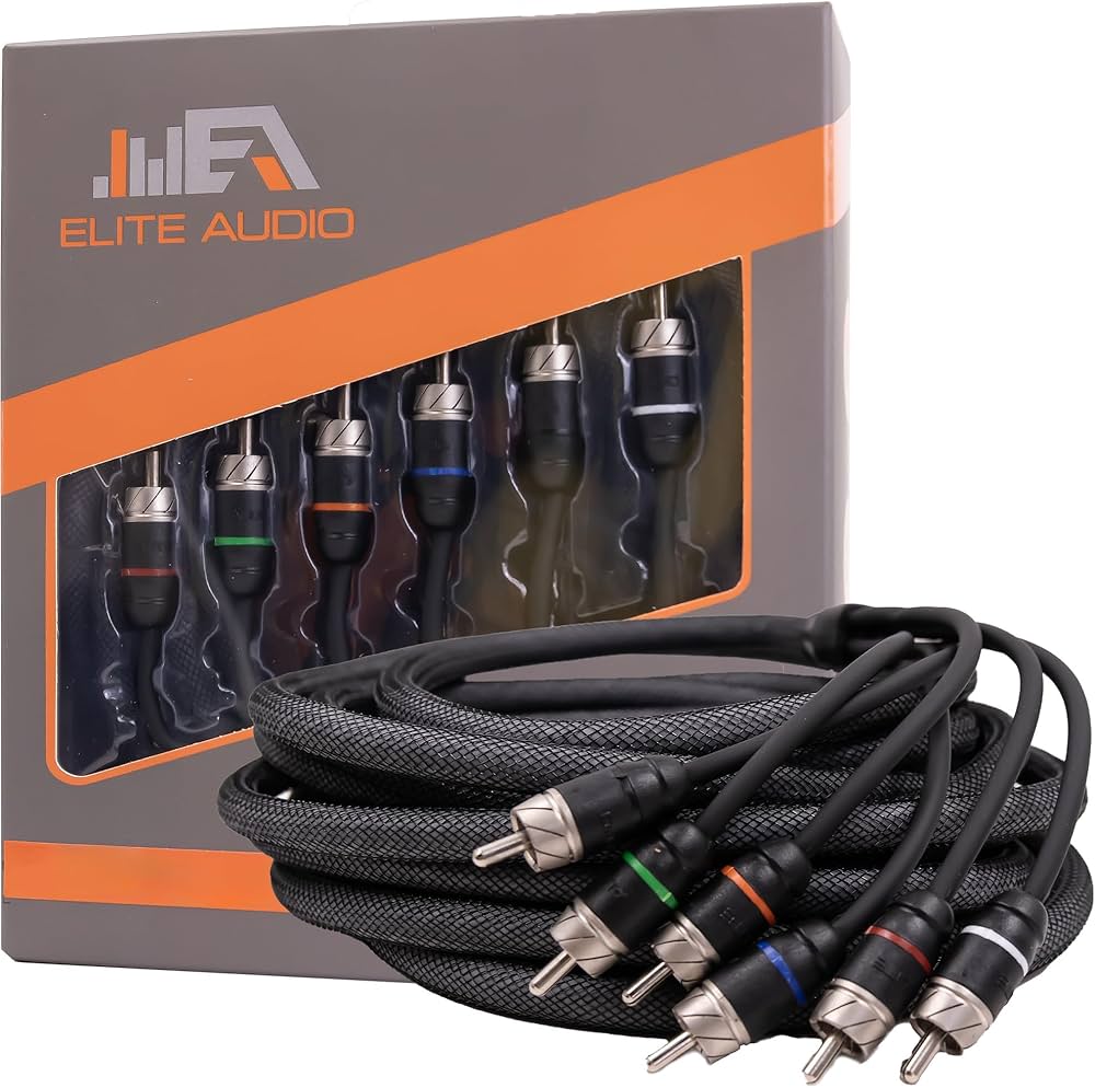 Amazon.com: Elite Audio Premium Series 20ft. 6-Channel Car Audio