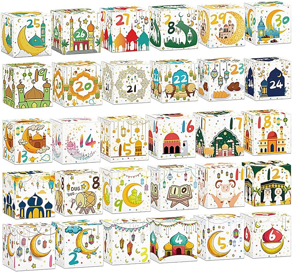 Amazon.co.jp: Eidカウントダウンカレンダーボックス、30日