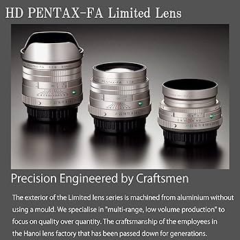 Amazon.com : Pentax HD 77mmF1.8 Limited Silver Limited Medium