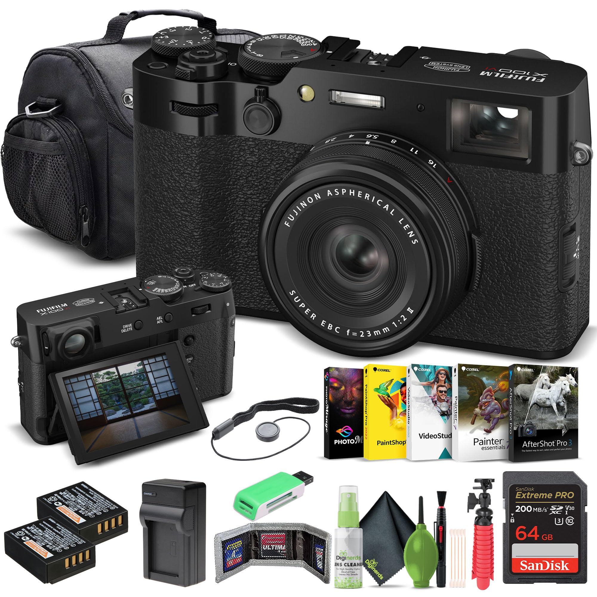 Amazon.com : FUJIFILM X100VI Digital Camera (Black) (16821913) +
