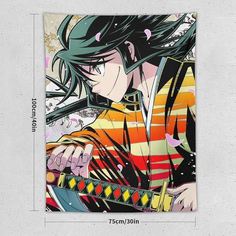 Amazon.co.jp: タペストリー 可愛い アニメ柄 ムシブギョー 月島仁兵衛