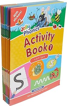 Jolly Phonics Activity Book Set: In Print Letters (1-7): Wernham