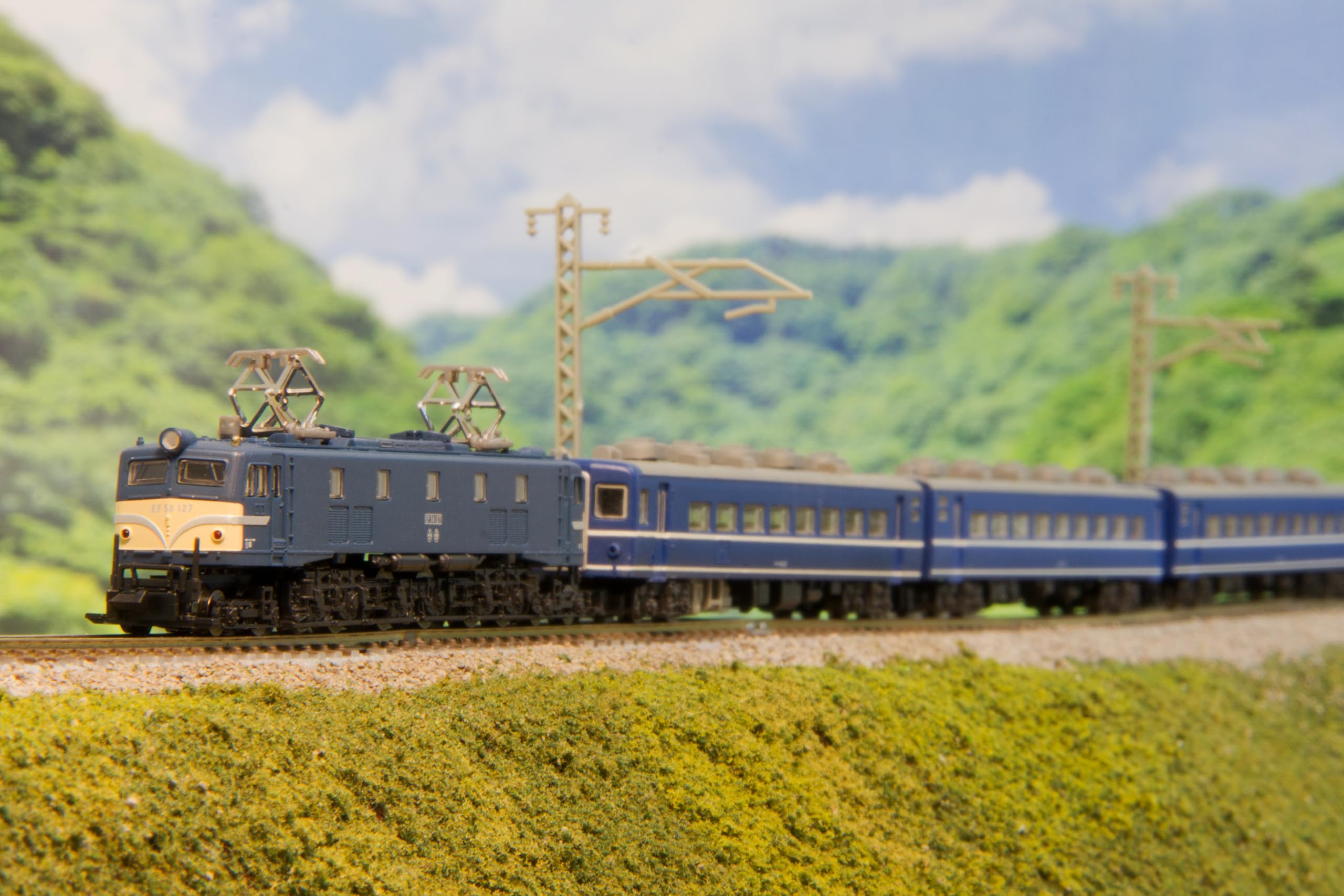 Amazon | ロクハン Zゲージ 国鉄 EF58形 小窓 127号機 青色 T039-3