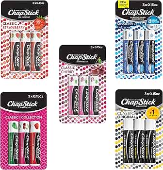 Amazon.com : ChapStick Classic Collection Flavored Lip Balm Tubes