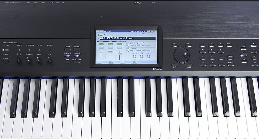 Amazon.co.jp: KORG キーボードシンセサイザー KROME-88 クローム 88鍵