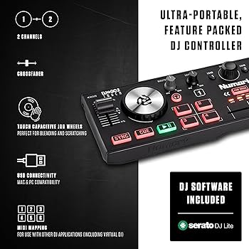 Amazon.com: Numark DJ2GO2 Touch Compact DJ Controller with 2 Decks