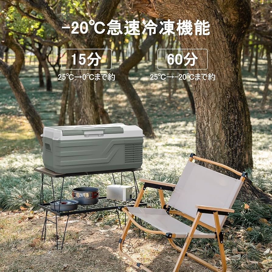Amazon.co.jp: Alpicool 車載冷蔵庫 15L ポータブル冷蔵庫 急速冷凍