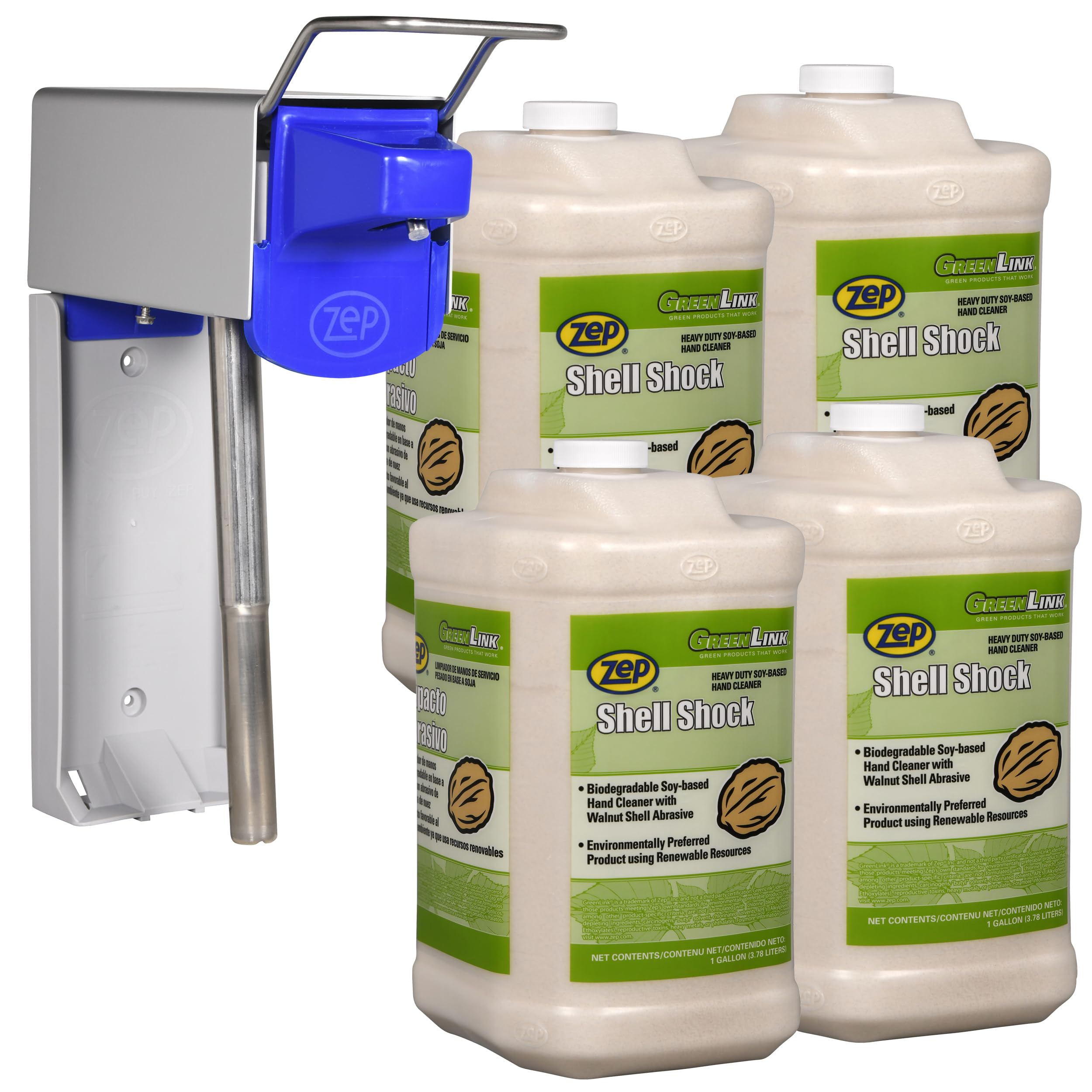 Amazon.com: Zep Shell Shock Walnut-Based Pro Hand Cleaner D-4000