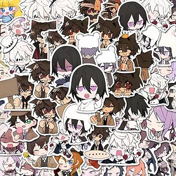 Amazon.co.jp: UWU 文豪ストレイドッグス ステッカー 114枚 太宰治