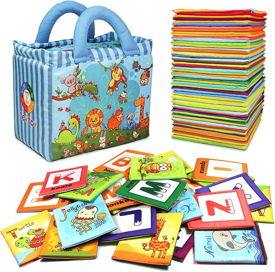Amazon.com: TEYTOY Baby Toy Zoo Series 26pcs Soft Alphabet Cards