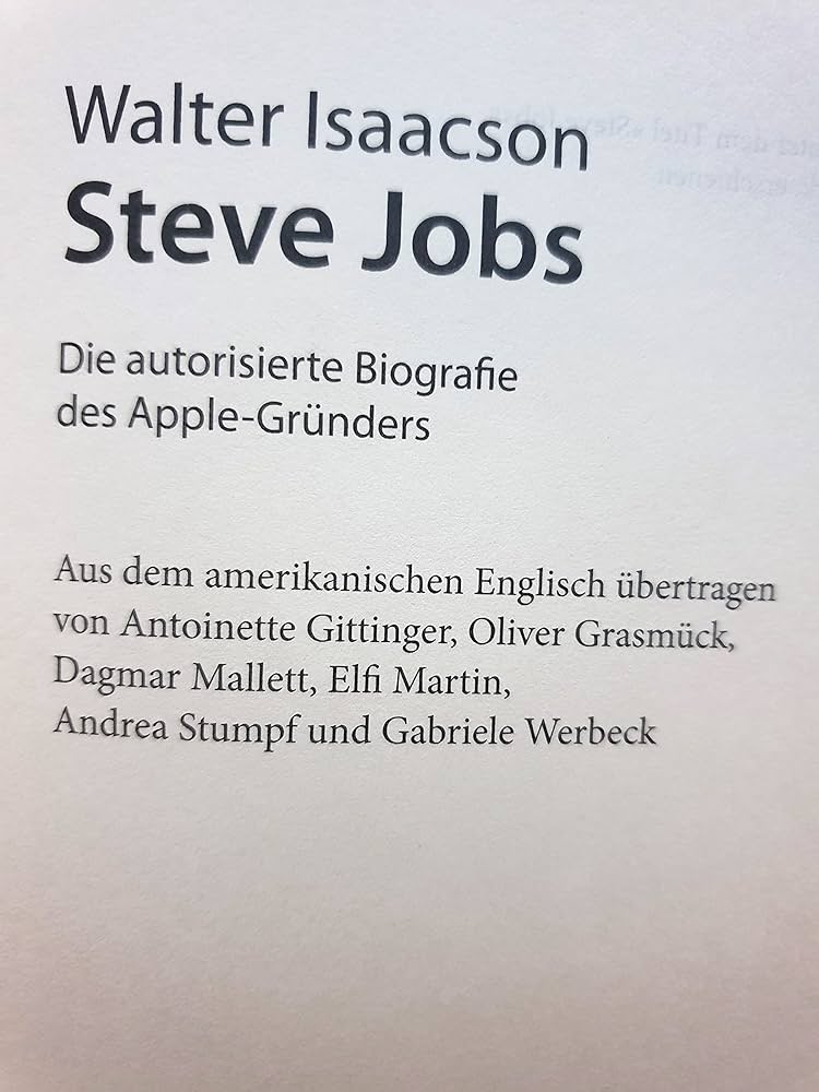Steve Jobs: Walter Isaacson: 9783570101247: Amazon.com: Books
