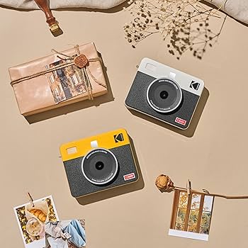 Amazon.com: KODAK Mini Shot 3 Retro 4PASS 2-in-1 Instant Digital