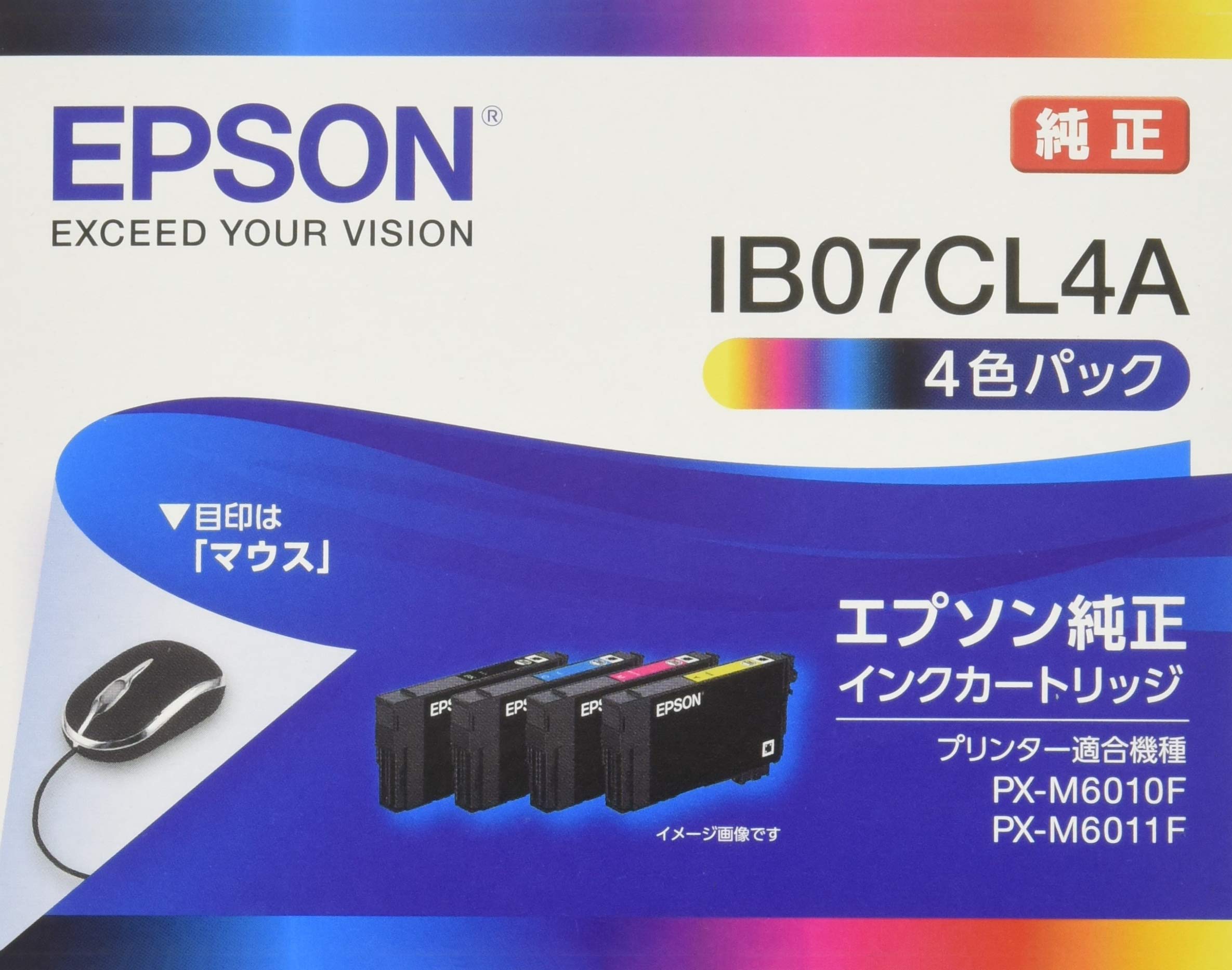 Amazon.co.jp: エプソン 純正 インクカートリッジ IB07CL4A 4色パック