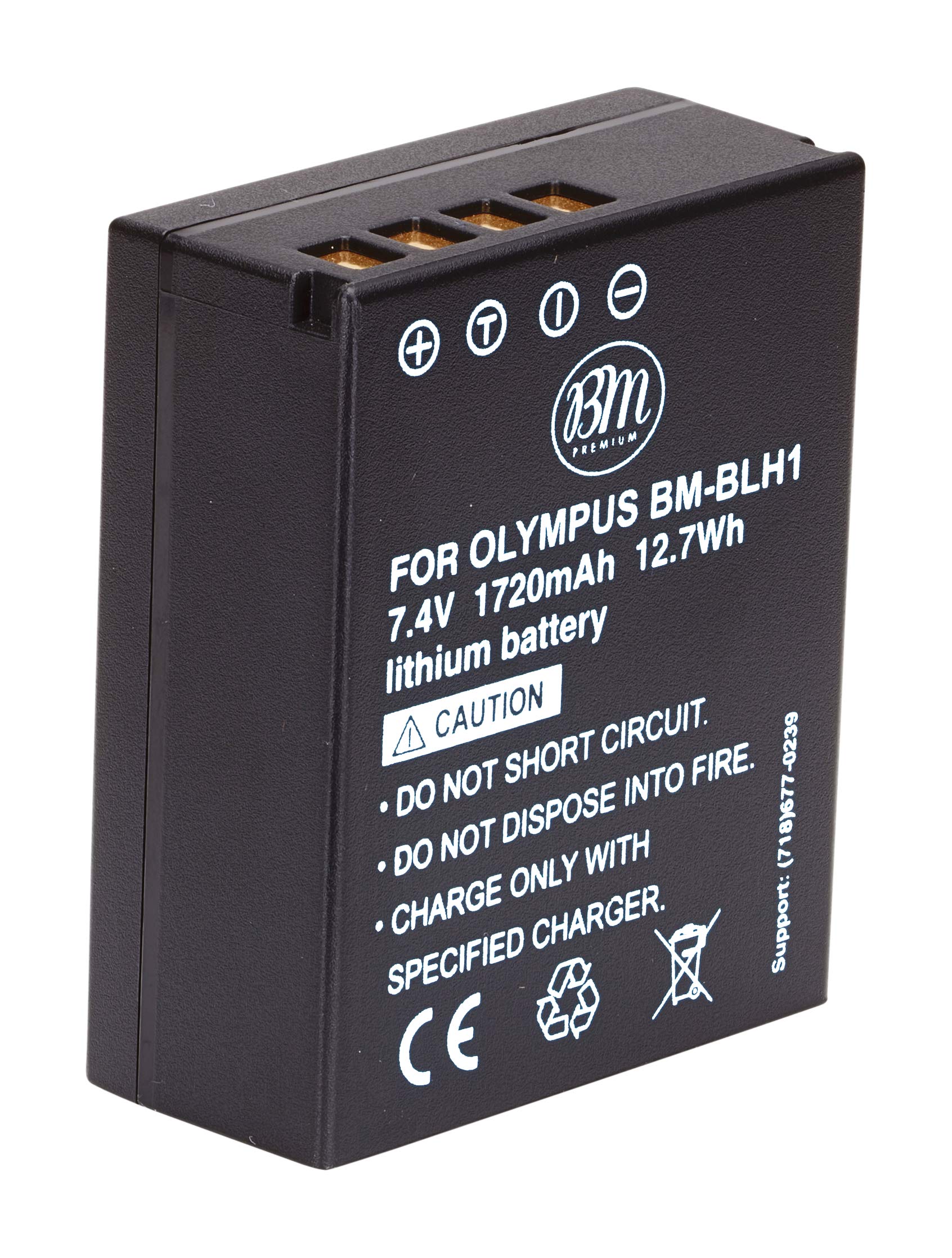 Amazon.com : BM Premium Fully Decoded BL-H1 Battery for Olympus OM