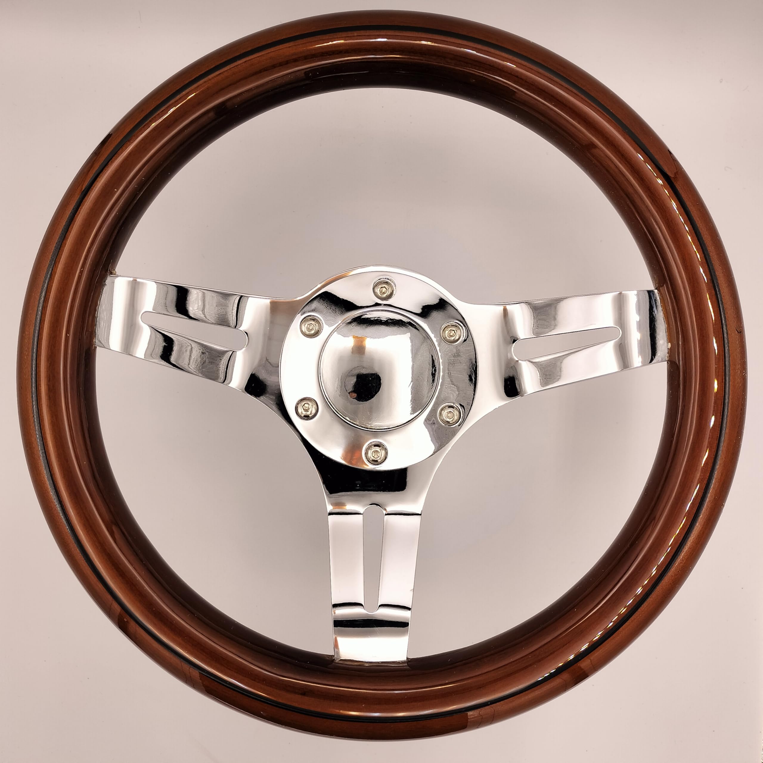 Amazon | 290mm 小径ステアリングホイール ウッド 29パイ 29Φ 旧車