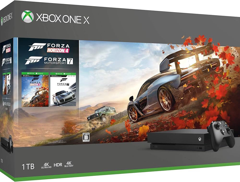 Amazon.co.jp: Xbox One X Forza Horizon 4/Forza Motorsport 7 同梱版