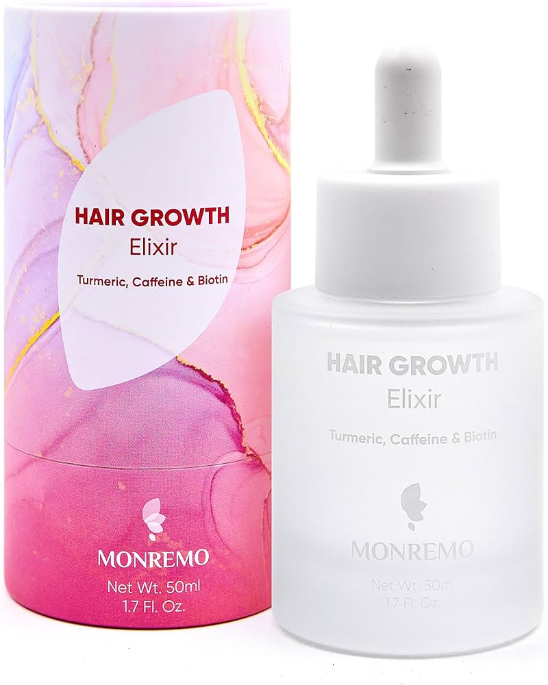 Amazon.com : MONREMO Hair Growth Serum with Turmeric, Caffeine