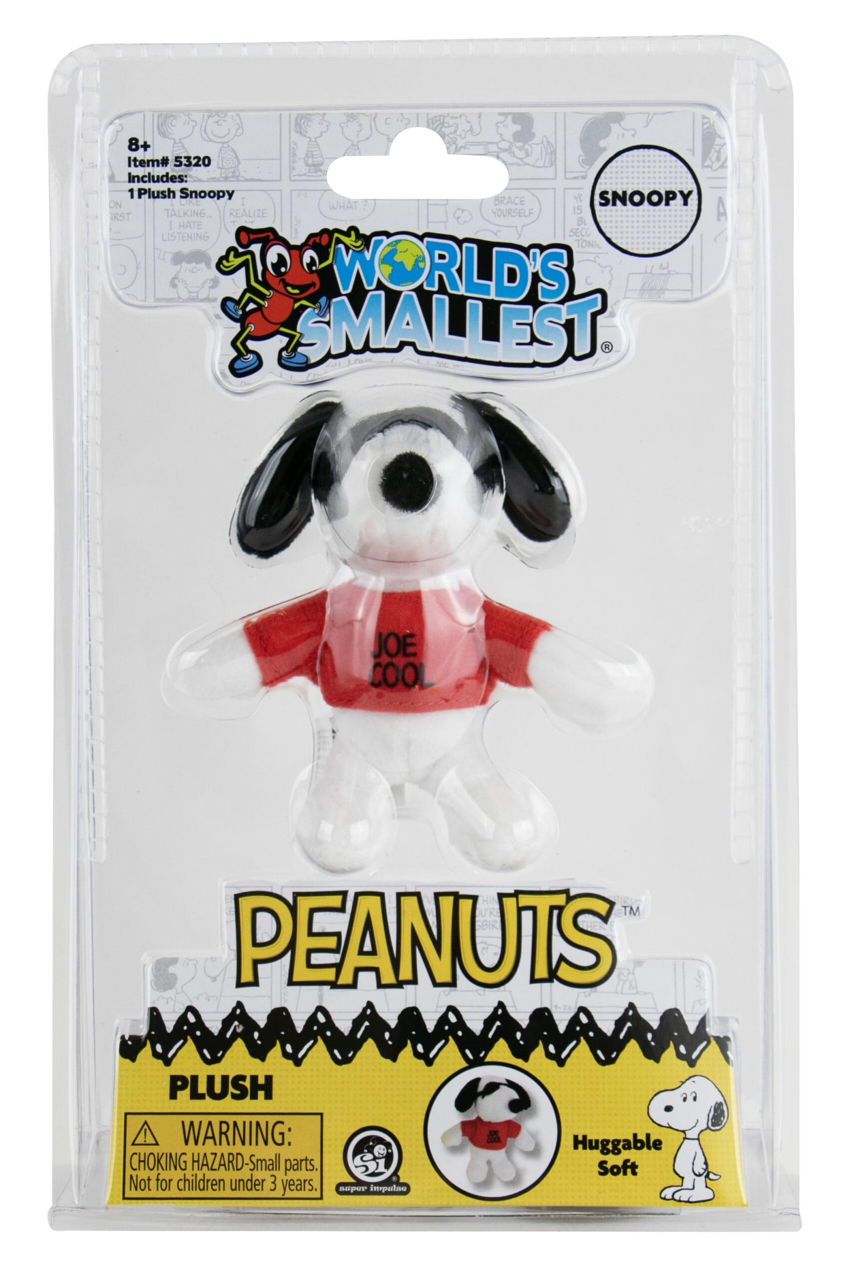 Amazon.com: World's Smallest Peanuts Plush - Joe Cool Snoopy