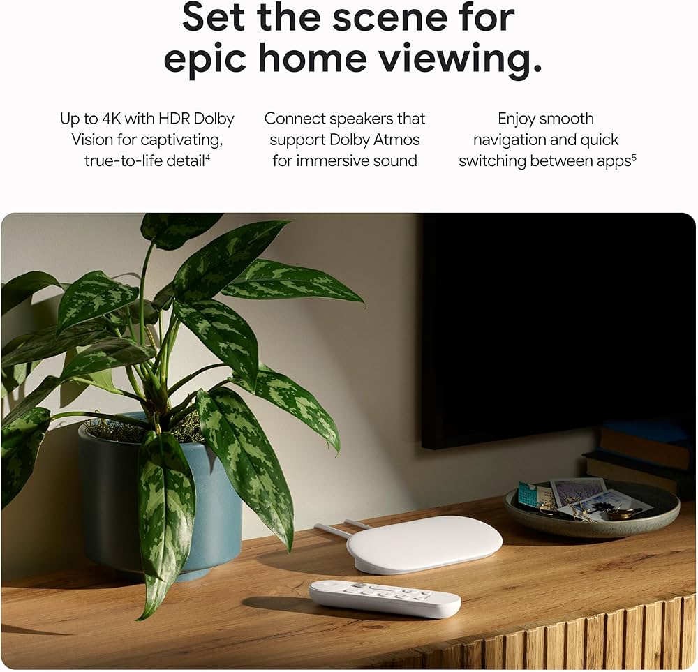 Google TV Streamer 4K - Sesli Arama Uzaktan Kumandasıyla TV'nizde