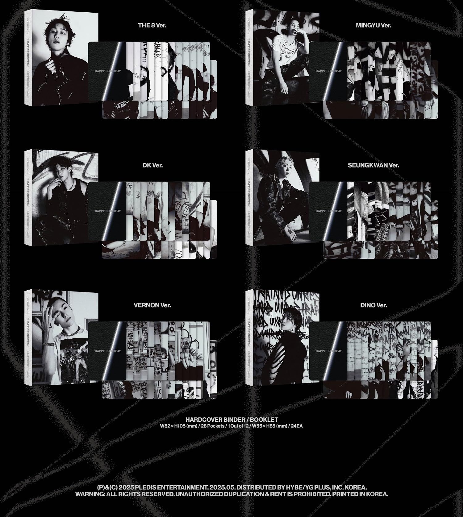 Amazon.com: SEVENTEEN Happy Burstday [Daredevil Ver.] 5th Album