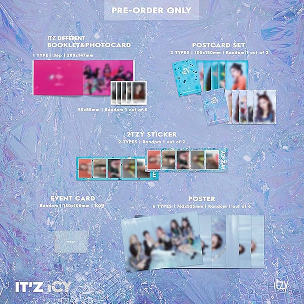 ITZY - JYP Ent IT'Z ICY Album [IT'Z] ver CD+36page Booklet+2p Card