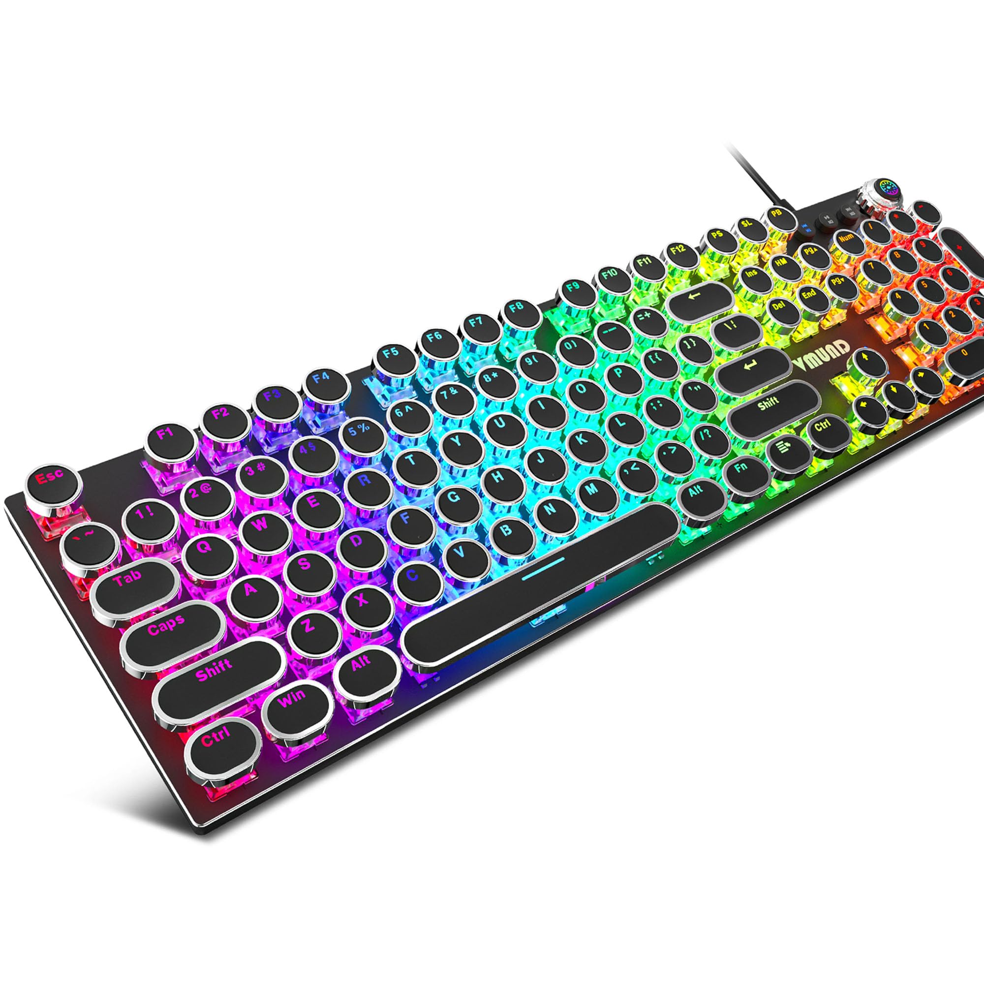 Amazon.com: VMUND K968 Retro Typewriter Mechanical Gaming Keyboard