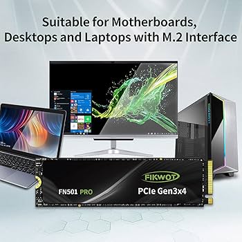 Amazon.com: Fikwot FN501 Pro 2TB NVMe SSD - M.2 2280 PCIe Gen3 x4