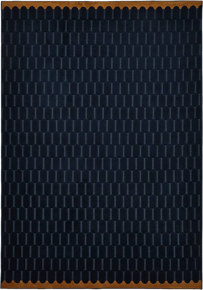 ProTuning IKEA NÖVLING rug, low pile, 170x240 cm, dark blue/yellow