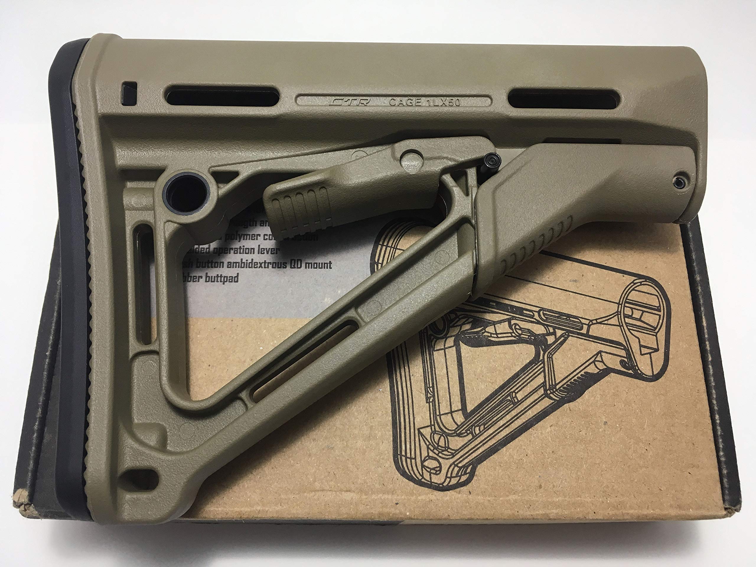 Amazon | [実物] MAGPUL(マグプル) CTRストック Mil-Spec (FDE) M-4 AR