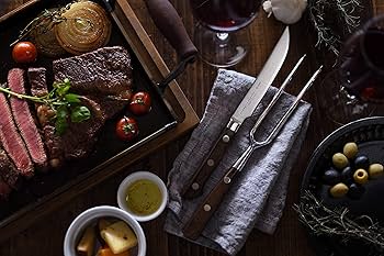 Amazon｜《大人の鉄板》 ステーキナイフ＆ミートフォーク｜包丁セット