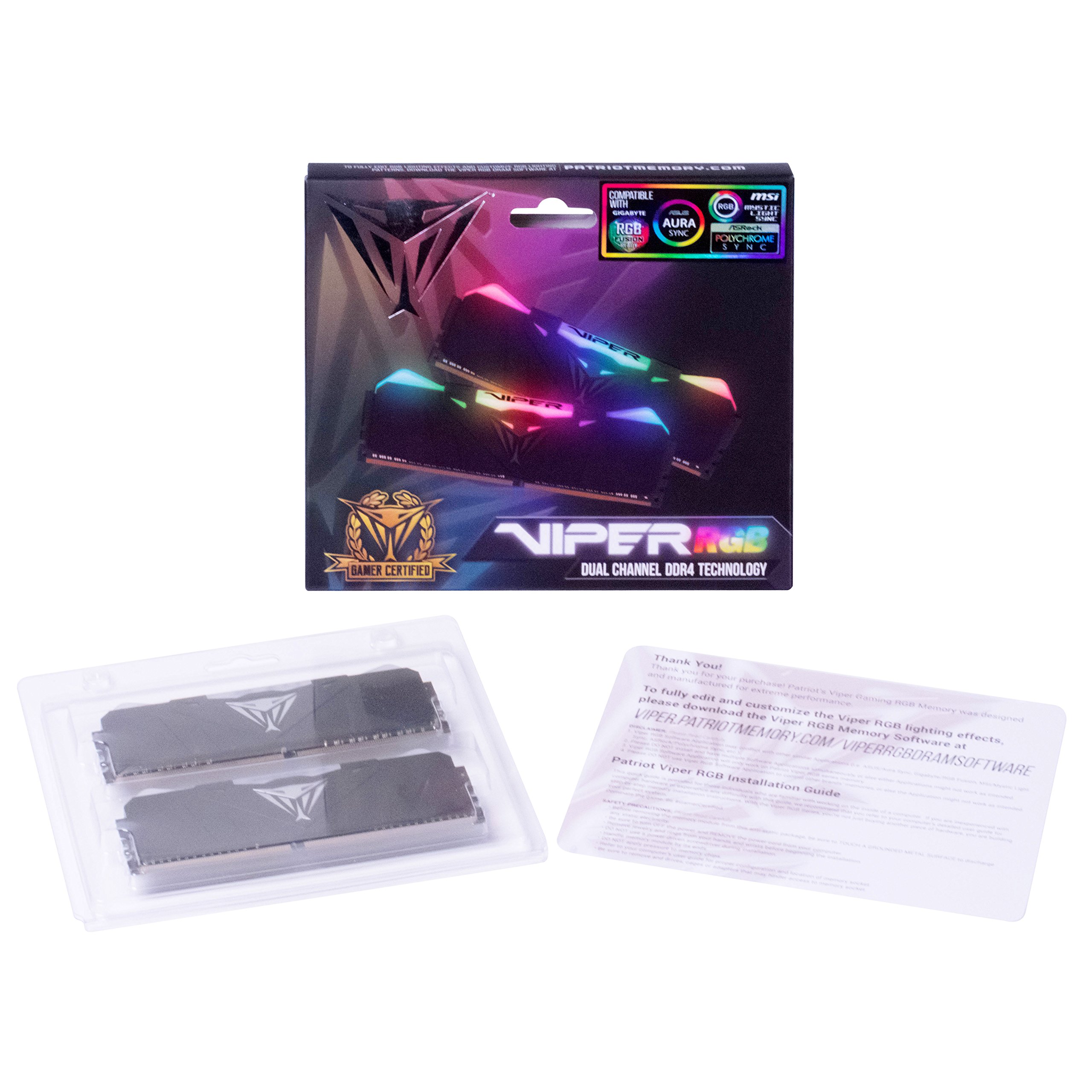 Amazon | Patriot Memory Viper RGB Series DDR4 3200MHz PC4-25600